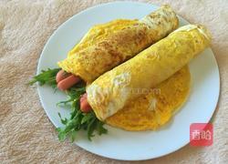 火腿肠鸡蛋卷饼的做法图解8