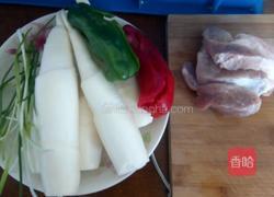 茭白炒肉片的做法图解1