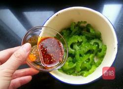 芥末拌苦瓜的做法图解5