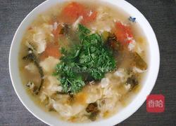 呛锅番茄紫菜蛋花汤的做法图解8
