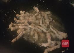 散花菜炒肉的做法图解2