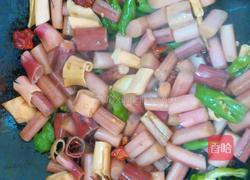 芋头花炒茄子的做法图解4