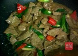 蒜苗红椒炒猪肝的做法图解7