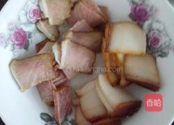 花菇炒腊肉的做法图解1