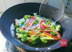 清炒西兰花胡萝卜的做法图解4