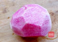 酸甜心里美萝卜丝的做法图解2