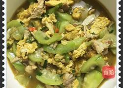 丝瓜炒鸡蛋加瘦肉的做法图解4