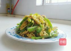 青椒炒鸡蛋干的做法图解15