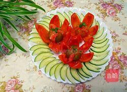 莲花西红柿的做法图解3