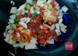 卷心菜鸡蛋柿子面条卤的做法图解6