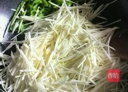 青椒炒茭白的做法图解4