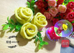 南瓜玫瑰花卷的做法图解12