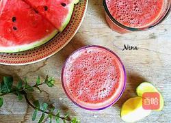 西瓜青柠果汁的做法图解7