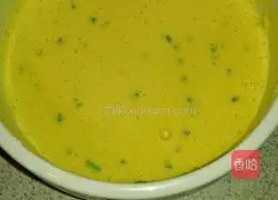 Illustration of how to make green onion egg pancake 2