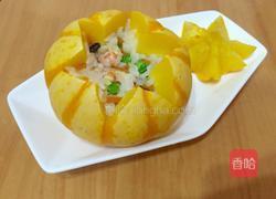 南瓜盅海鲜饭的做法图解13