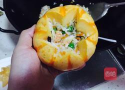 南瓜盅海鲜饭的做法图解9