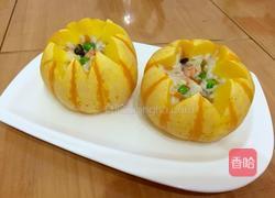 南瓜盅海鲜饭的做法图解12