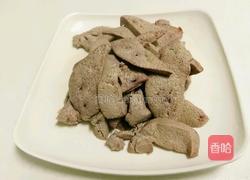 豇豆爆肝尖的做法图解2