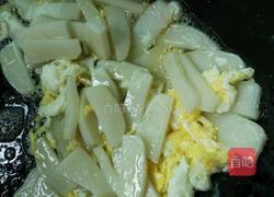 大蒜鸡蛋炒年糕的做法图解5