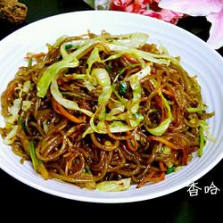 卷心菜炒苕粉丝的做法[图]