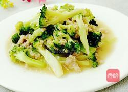 西兰花炒肉末的做法图解10