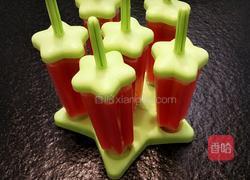 西瓜味冰棒的做法图解3