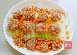 肉圆子蒸冬瓜的做法图解3