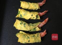 韭菜鸡蛋煎大虾的做法图解7