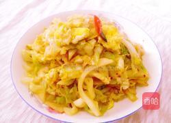 卷心菜炒鸡蛋的做法图解8