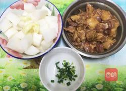 白萝卜焖鸭肉的做法图解3