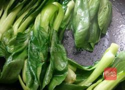 红烧肉浇小油菜的做法图解3