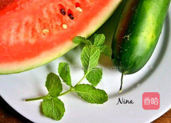 双瓜鸡尾酒的做法图解1