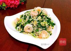 豆芽韭菜炒虾仁的做法图解11