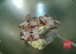 腊肉炒花菜的做法图解5
