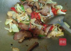 腊肉炒花菜的做法图解7