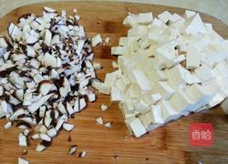 香菇肉末豆腐羹的做法图解2