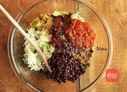 花菜赤豆烤彩椒的做法图解2