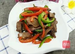 彩椒炒猪舌的做法图解11