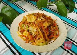 卷心菜炒饼的做法图解9