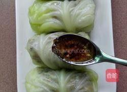 翡翠卷心菜包肉的做法图解17