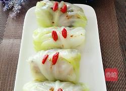 翡翠卷心菜包肉的做法图解19