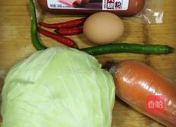 卷心菜炒米粉的做法图解1