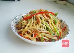 青红椒子姜肉丝的做法图解12