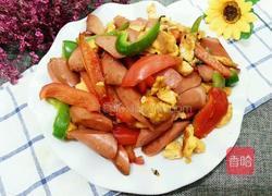 彩椒炒火腿鸭蛋的做法图解10