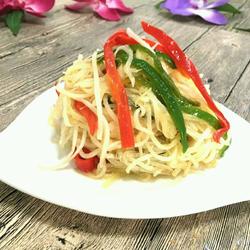 双椒萝卜丝的做法[图]