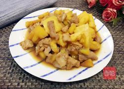 菠萝炒肉的做法图解6