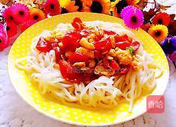 圣女果炒鸡蛋拌面的做法图解13