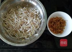 绿豆芽虾米腐竹拌米粉的做法图解4