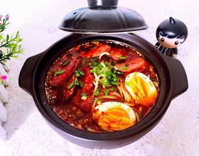 牛肉烤肠蔬菜面[图]