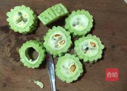 豉汁酿苦瓜的做法图解2